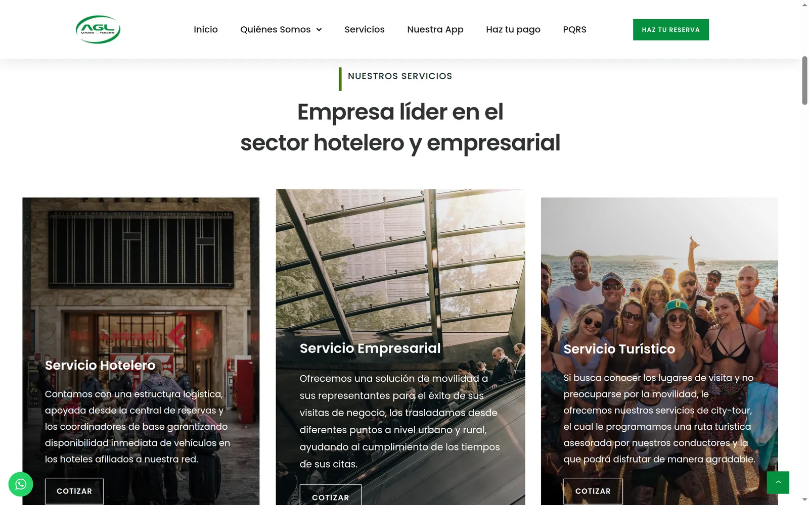 Hotel, corporate and tourist services