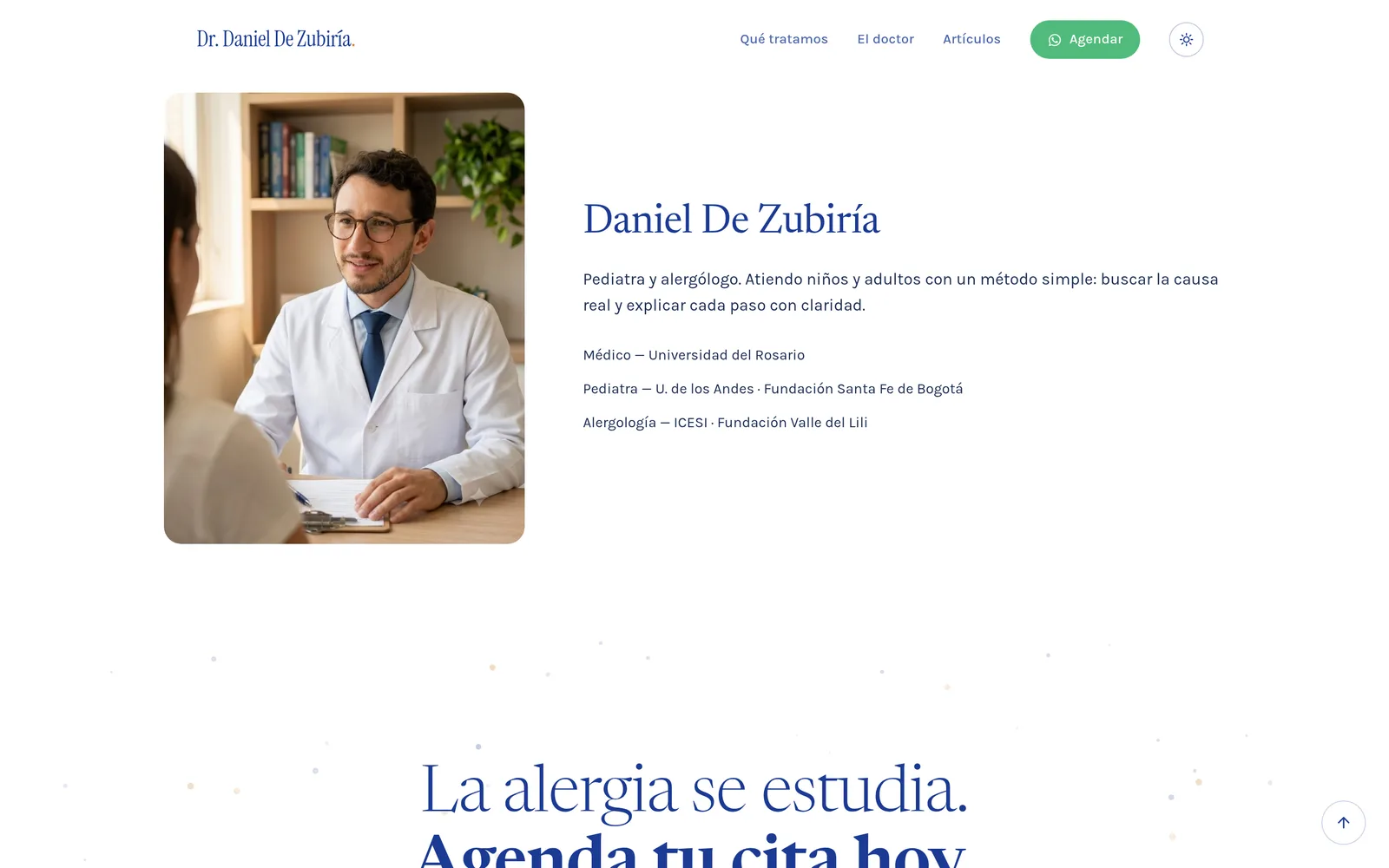The doctor’s profile and training