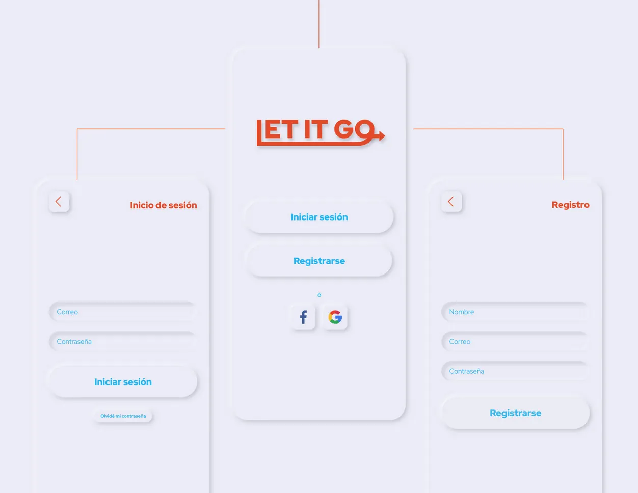 Let it go app UI/UX