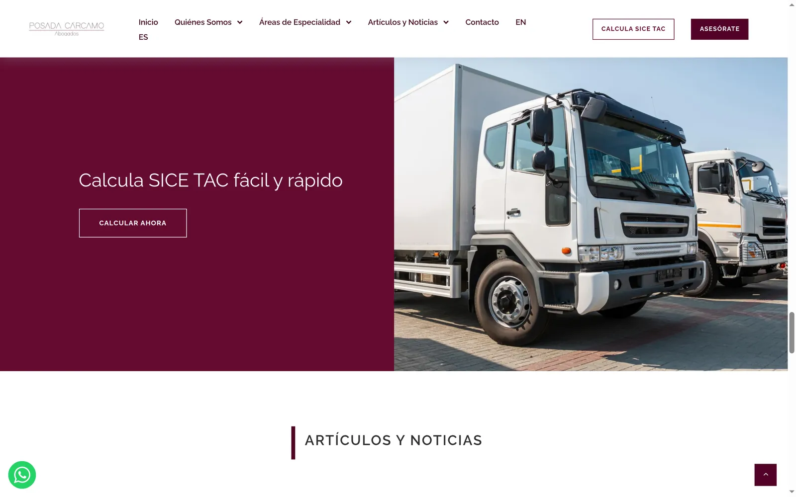Acceso directo para calcular el SICE TAC