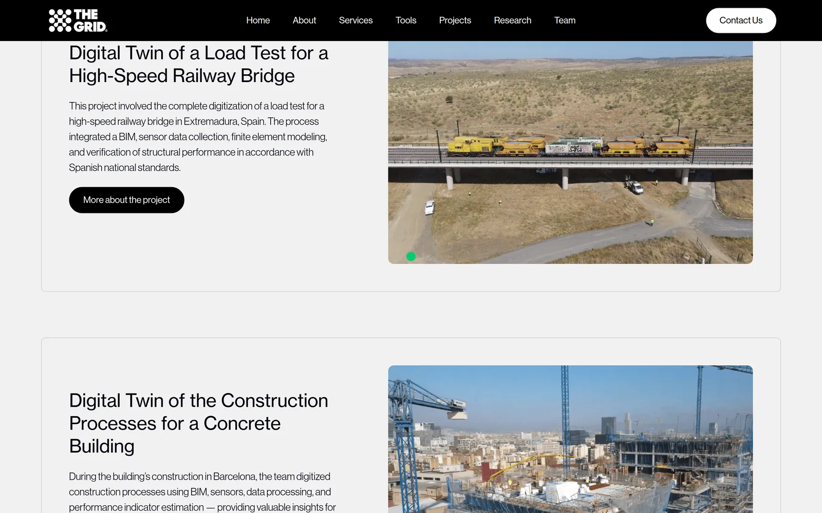 Proyecto: gemelo digital de una prueba de carga en un puente de alta velocidad